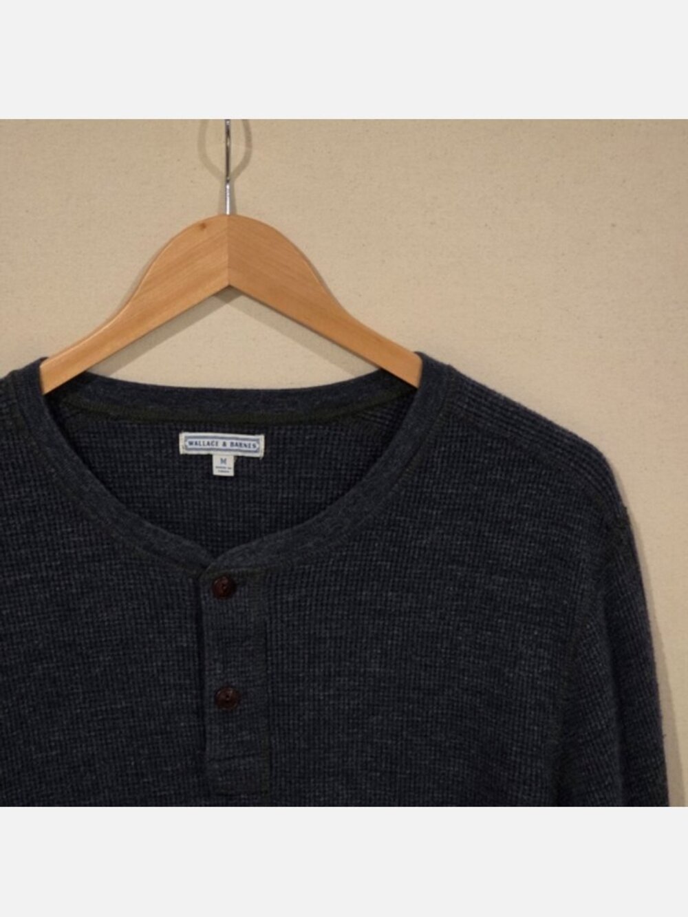 Wallace & Barnes Long Sleeve Henley M